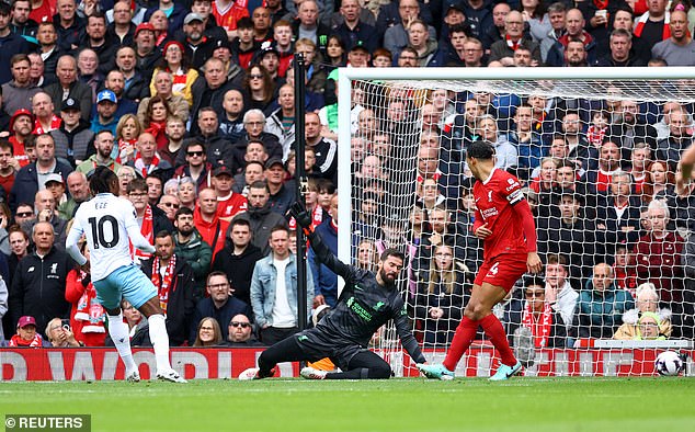 Liverpool's hopes of winning the Premier League title suffered a blow after losing to Crystal Palace.
