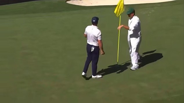 The former Masters winner was furious after missing a putt that would have saved a double bogey