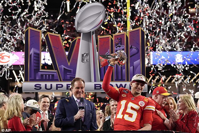 Mahomes won his third Super Bowl in February as part of the NFL's Kansas City Chiefs.