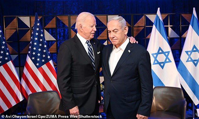 President Joe Biden spoke by phone with Israeli Prime Minister Benjamin Netanyahu about the strike that killed seven World Central Kitchen aid workers.  In the photo: Biden and Netanyahu in Israel in October