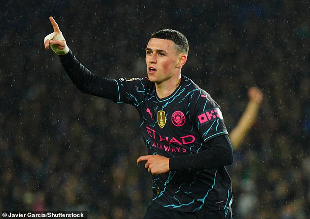 Phil Foden (above) has quickly become Pep Guardiola's main man at Manchester City this season.