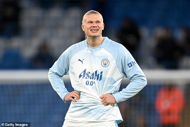 Man City striker Erling Haaland was surprisingly left on the bench for the clash with Aston Villa.