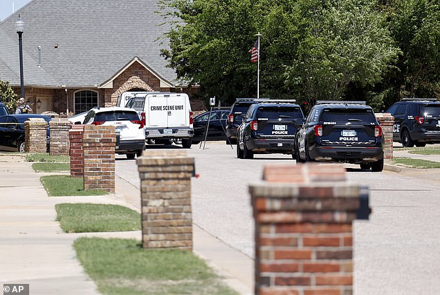 The victims included two minors and a recent high school graduate, according to authorities. They were found inside this house in a small community outside of Oklahoma City.
