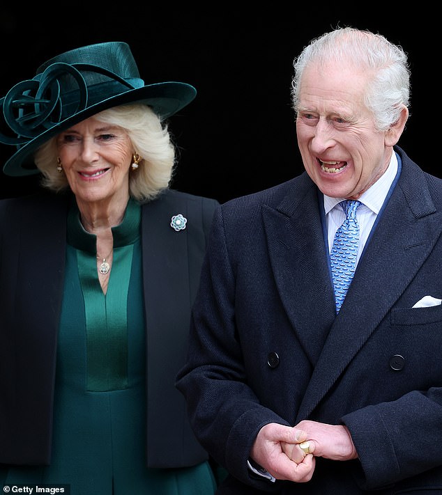 'Comedy mouth': Throughout his royal life, Charles has made comical faces while playfully interacting with royal fans, and today was no different, James said.