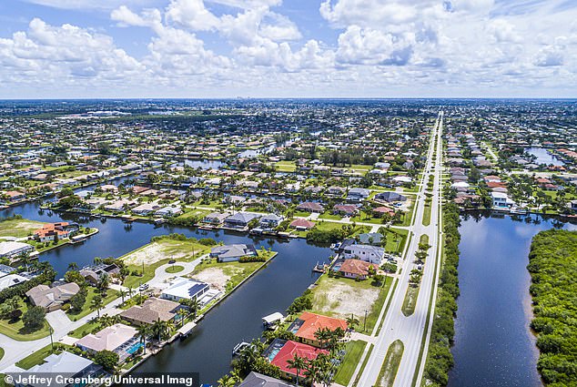 Cape Coral, in southwest Florida, has seen the number of homes on the market soar 51 percent in the last year.