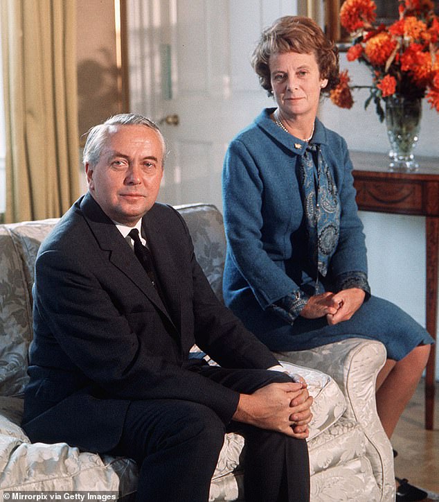 Harold Wilson photographed with his wife Mary at 10 Downing Street in 1967 during his second term as Prime Minister.