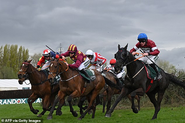 Rachael Blackmore, right, rode Minella Indo to third place in the Grand National
