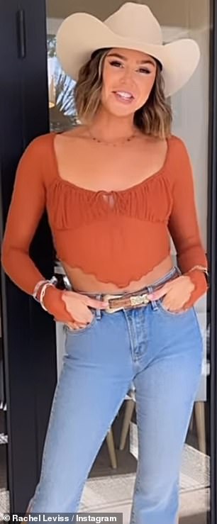 Rachel Leviss (pictured) attended the Stagecoach festival wearing the same top Ariana Madix wore on Vanderpump Rules during their love triangle.