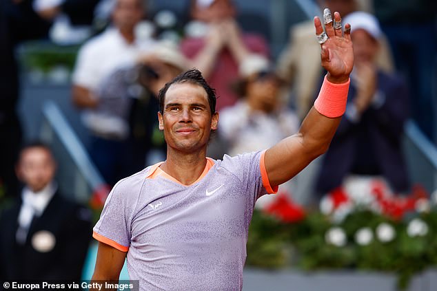 Rafael Nadal will have his sights set on winning a third gold medal at the Paris Olympics this summer