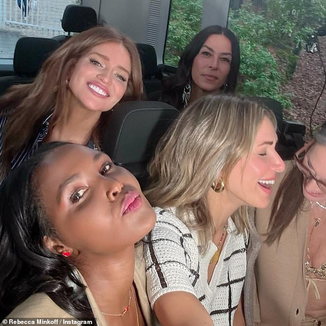 The 43-year-old, who is a high-profile Scientologist, was photographed in a speeder van with some of her new co-stars as they filmed a 'girls trip' for the show's upcoming 17th season.