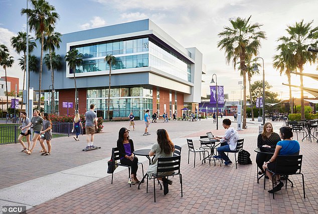 Grand Canyon University, a conservative Christian university in Phoenix, Arizona, has nearly 26,000 college-age students and an additional 92,000 online students.