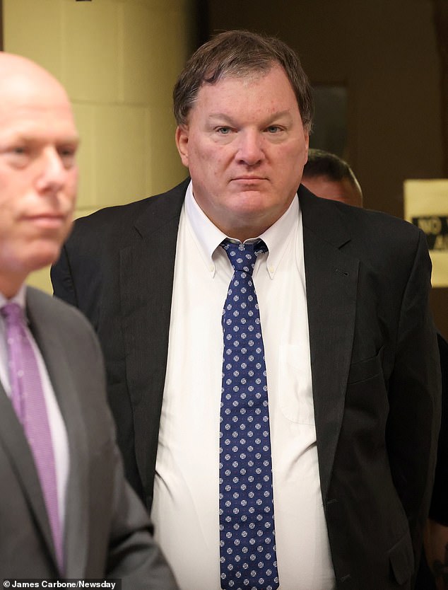 Heuermann, 60, has spent most of his days since his arrest in July 2023 in a small, windowless cell at the Riverhead jail as he awaits trial.  (Pictured: Heuermann in court on Wednesday)