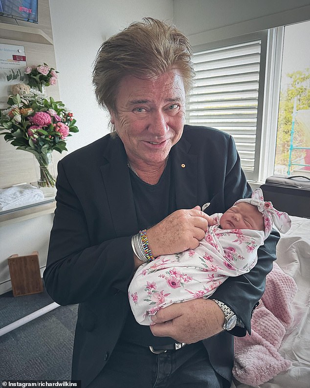 Richard Wilkins has become a grandfather for the third time.  The entertainment reporter, 69, announced the exciting news on Instagram on Sunday.
