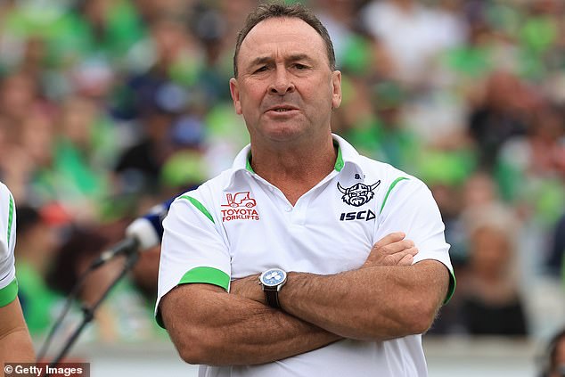 Canberra coach Ricky Stuart (pictured) took aim at rival Des Hasler's comments
