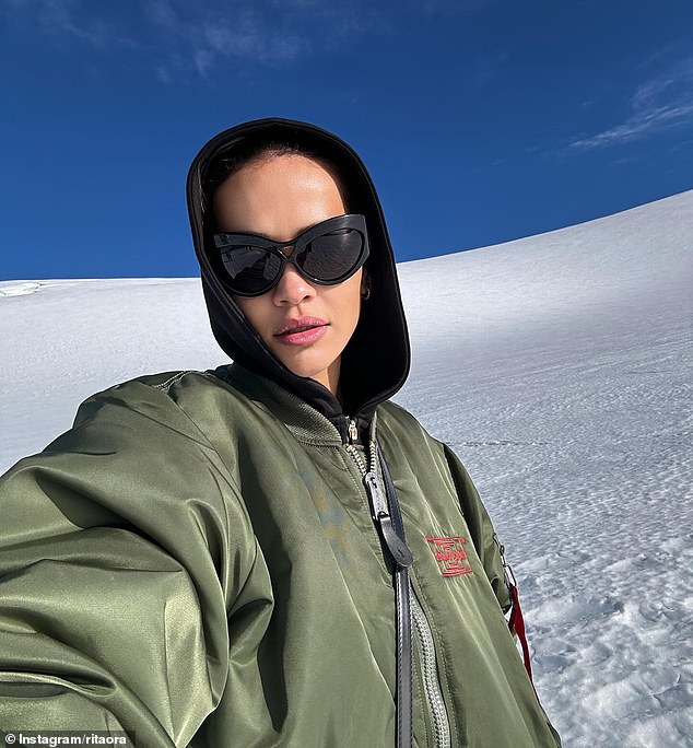 Giving insight into her travels, Rita shared photos and videos of her exploring snow-capped mountains in Queenstown.