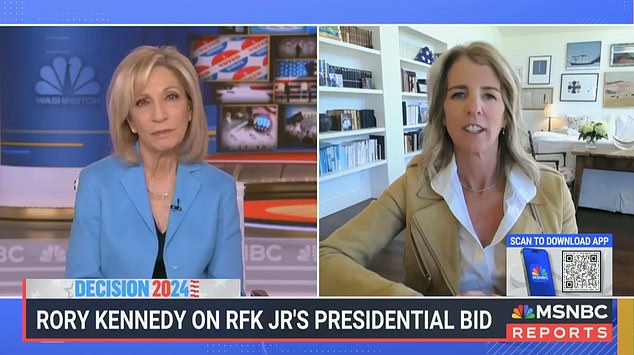 Rory Kennedy, sister of independent presidential candidate Robert F. Kennedy Jr., said Monday that she is so afraid of former President Donald Trump being elected that she won't vote for her own brother.
