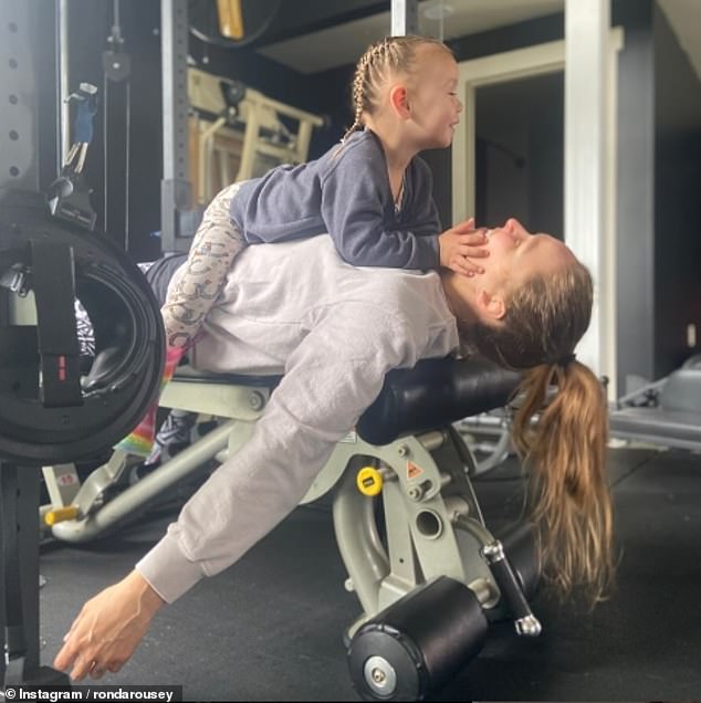 Rousey (seen with La'akea) revealed that her ongoing IVF process has been challenging so far