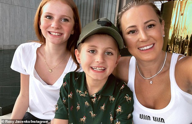 She shared a photo with her children, Pixie and Hunter, on Instagram to celebrate her dual role as a businesswoman and mother.