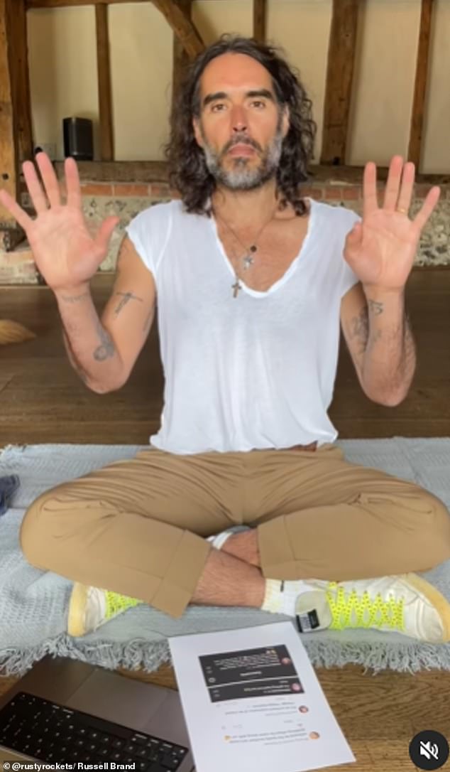 Russell Brand says he now feels 