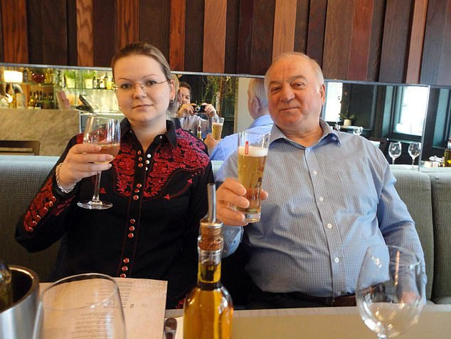 Sergei Skripal and his daughter Yulia were found together on a bench near Salisbury Cathedral on the afternoon of March 4 after being poisoned with the nerve agent Novichok.