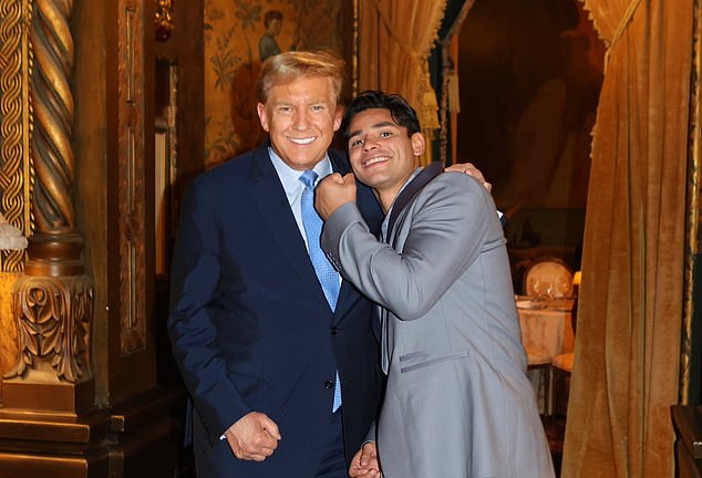 Ryan Garcia posted new photos with Donald Trump after meeting on his victory tour