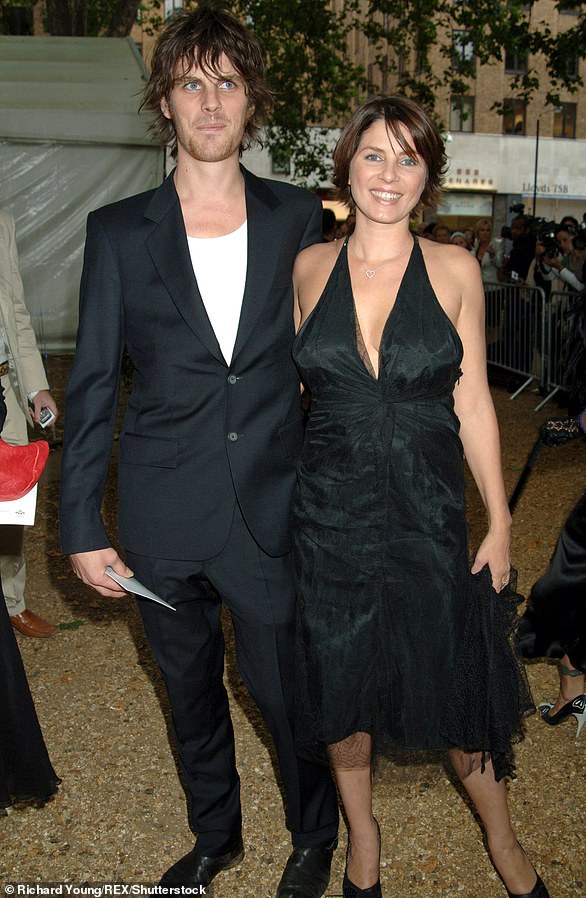 The mother of four dated flamenco guitarist Jackson Frost, who was 24 at the time, for two years after her divorce from Jude Law. They separated in 2005 (pictured from July of that year)