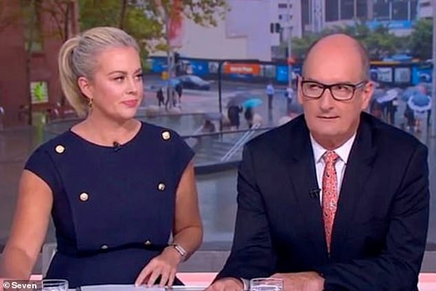 Samantha Armytage took a cheeky swipe at her former Sunrise co-host David 'Kochie' Koch on Friday during a radio interview.  Both photographed in 2021.