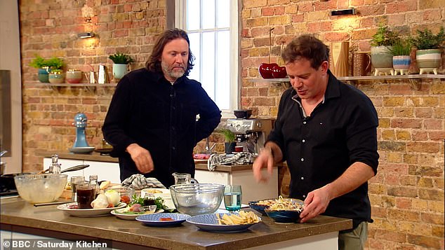 The TV chef served the Italian dish with a salad that also didn't meet Mel's approval.