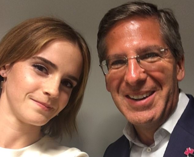 Crisis: Retired: PwC Chairman Bob Moritz with Emma Watson.  Moritz has spent the latter part of his accounting career overseeing efforts to contain Australia's tax leakage scandal