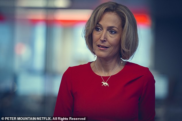 Scoop is a hit with Netflix viewers with the film featuring Prince Andrew's Newsnight interview with Emily Maitlis debuting on the streamer on Friday (Gillian Anderson as Emily Maitlis).
