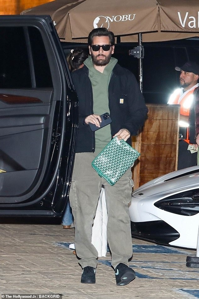 Scott Disick came out of hiding to dine at celebrity-approved restaurant Nobu Malibu