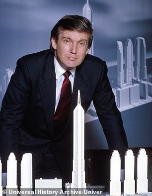 The actor, 41, plays the president of the United States in the upcoming film directed by filmmaker Ali Abbasi, set in the 1970s and 1990s (Trump pictured in 1985).