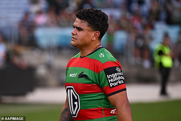 Rabbitohs star Latrell Mitchell (pictured) has had a tough start to the season and appears focused on turning things around.
