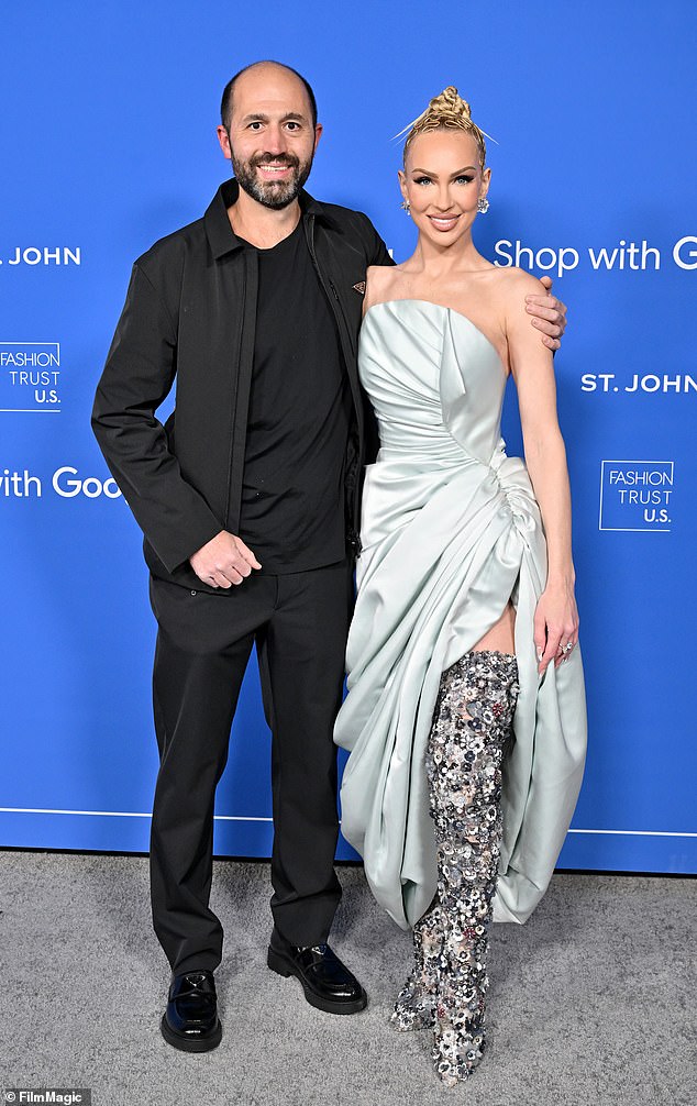 The former couple was photographed at the Fashion Trust US Awards at Goya Studios on March 21, 2023 in Los Angeles.
