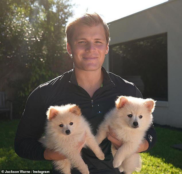 Jackson Warne has expanded the Warne family.  The son of late cricketer Shane Warne posted a sweet update this week, welcoming two new members to the clan.  In the photo