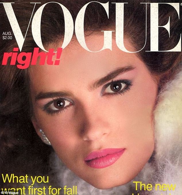 Gia Carangi photographed on the cover of US Vogue August 1980