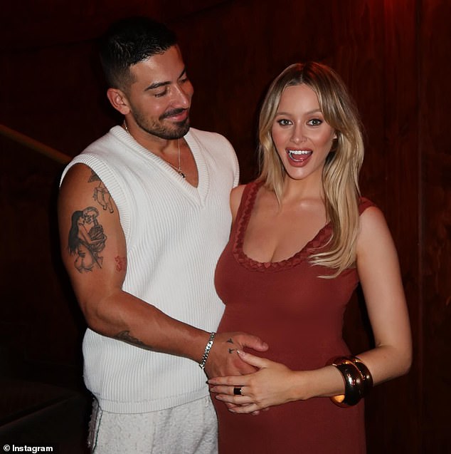 Simone announced that she and her boyfriend Jono are expecting their first child together in October and later confirmed that they were having a girl.