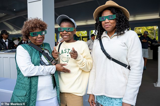 Masters fans given goggles at Augusta to view historic total solar eclipse