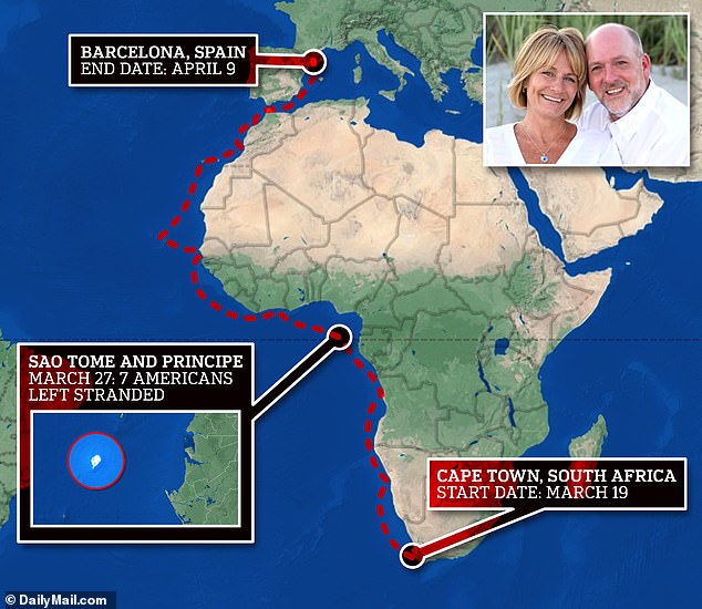 South Carolina couple are left STRANDED in Africa along with