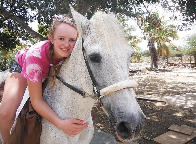 Horse-mad Gracie Spinks (pictured) contacted officers to report a terrifying campaign against her by her former supervisor at work, Michael Sellers.