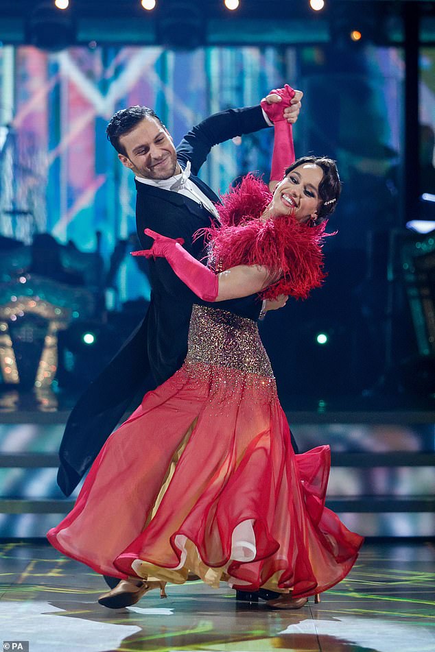 Strictly Come Dancing's wardrobe is being sold at auction and fans can even get their hands on the stars' underwear, Katya Jones (pictured last year's winners Ellie Leach and Vito Coppola) revealed.