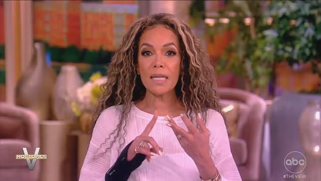 Sunny Hostin came under fire from her co-hosts on The View after claiming that the solar eclipse, last week's earthquake and the arrival of cicadas are all linked to climate change.