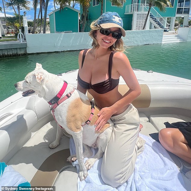 Sydney Sweeney continued sharing bikini vacation snaps from her fun getaway to Mexico with her combined 21.5 million captive social media followers on Sunday.