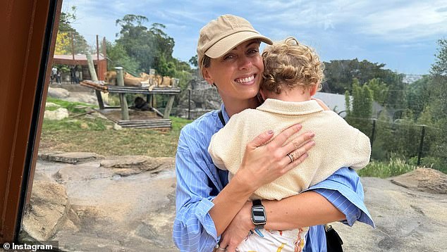 Sylvia Jeffreys celebrated her son's third birthday at Taronga Zoo on Tuesday.  The Today Extra co-host, 38, took to Instagram to share a carousel of pictures from the day's outing with birthday boy Henry.  Both in the photo