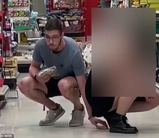 A North Carolina man lost his volunteer position at an elementary school after he was caught on camera taking an upskirt video of a customer at a local Target.