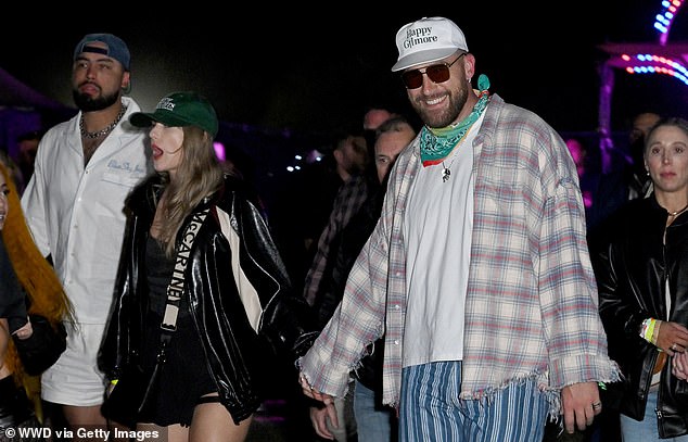 Taylor Swift greeted New Heights at Coachella with her boyfriend Travis Kelce