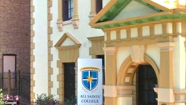 A teacher at All Saints' College in Maitland (pictured) has been accused of having sex with one of his teenage pupils nine times