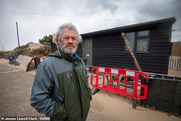 Lance Martin, 65, made headlines in March when he used a tractor to push his house away from the cliff in Hemsby, Norfolk.