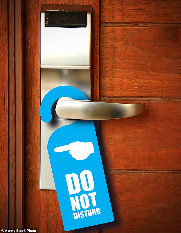 Cabin crew tend to use do not disturb signs so they can sleep without being unwantedly bumped by housekeeping staff.