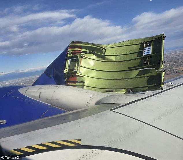 A Southwest Airlines flight made an emergency return to Denver airport Sunday morning after the engine of a Boeing 737 exploded shortly after takeoff.